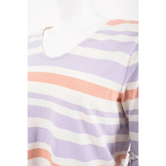 Madewell Womans Top Shirt Blouse Size M Fairhaven Striped Ruffle Bell Sleeve - Picture 3 of 6